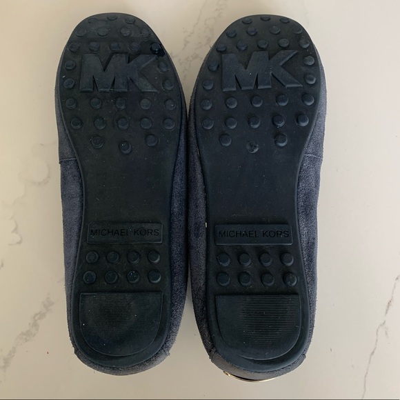 Michael Kors Navy Suede Loafers - Picture 5 of 6